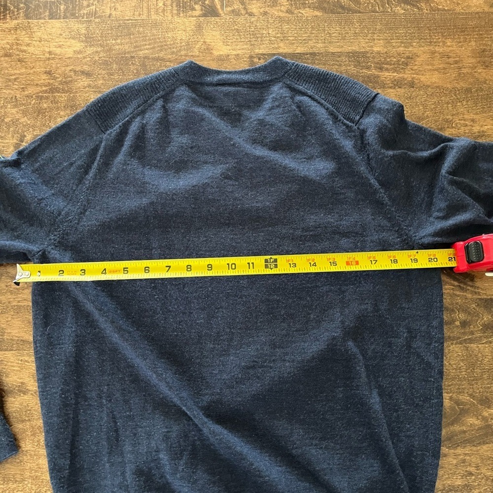 Nike golf Men's V-Neck Merino wool blend fine knit sweater elevated euro - Picture 5 of 6